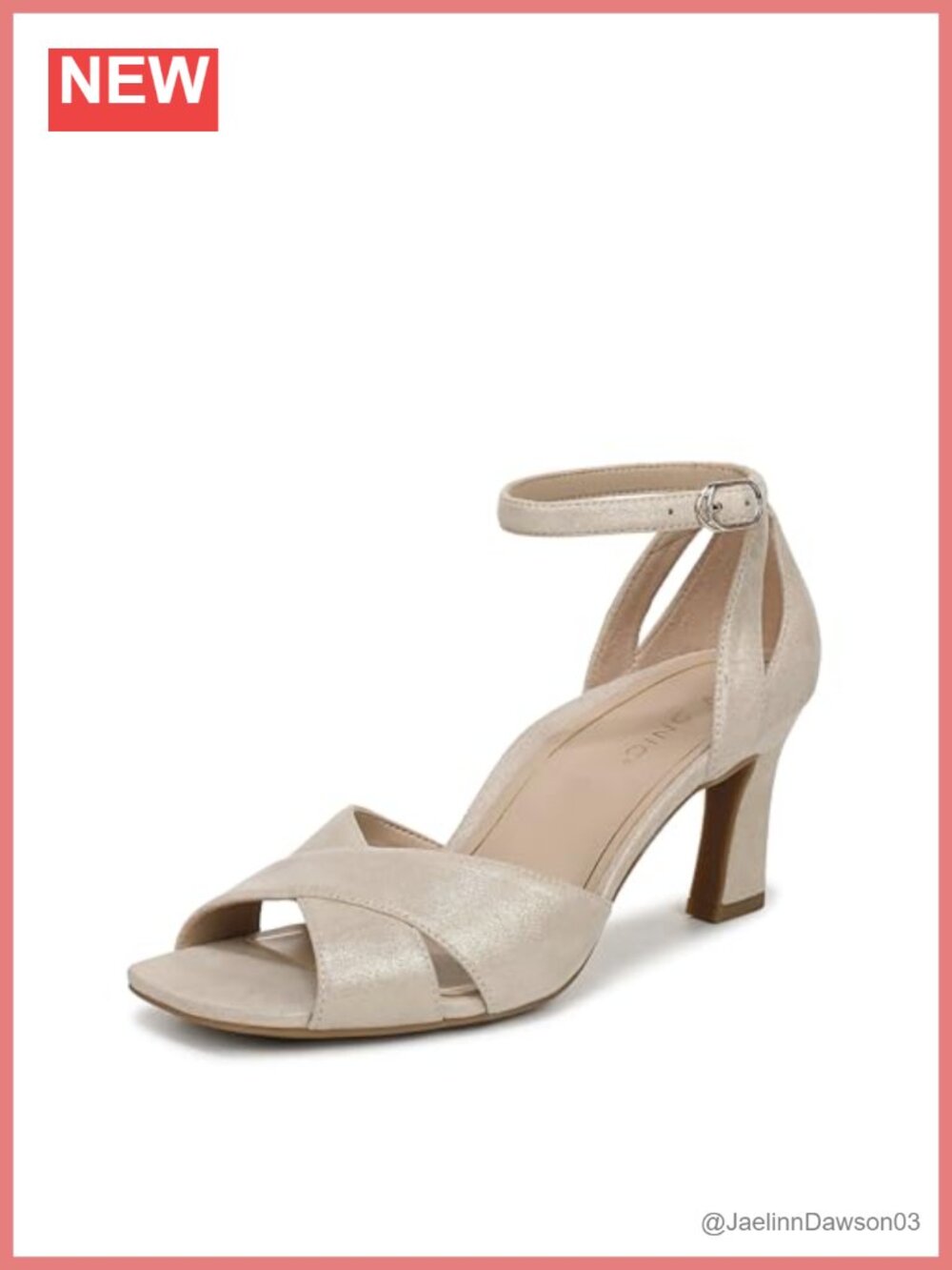 Vionic Charmaine Women's Heeled Sandals Leather Ankle Strap Open Toe